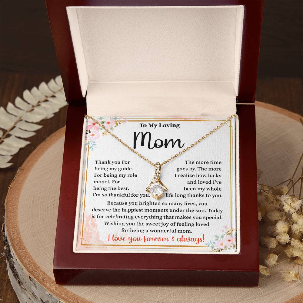 Mother Necklace Gift for Birthday with Gift Box