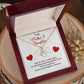 Mother and Daughter Necklace Gift with Message Card