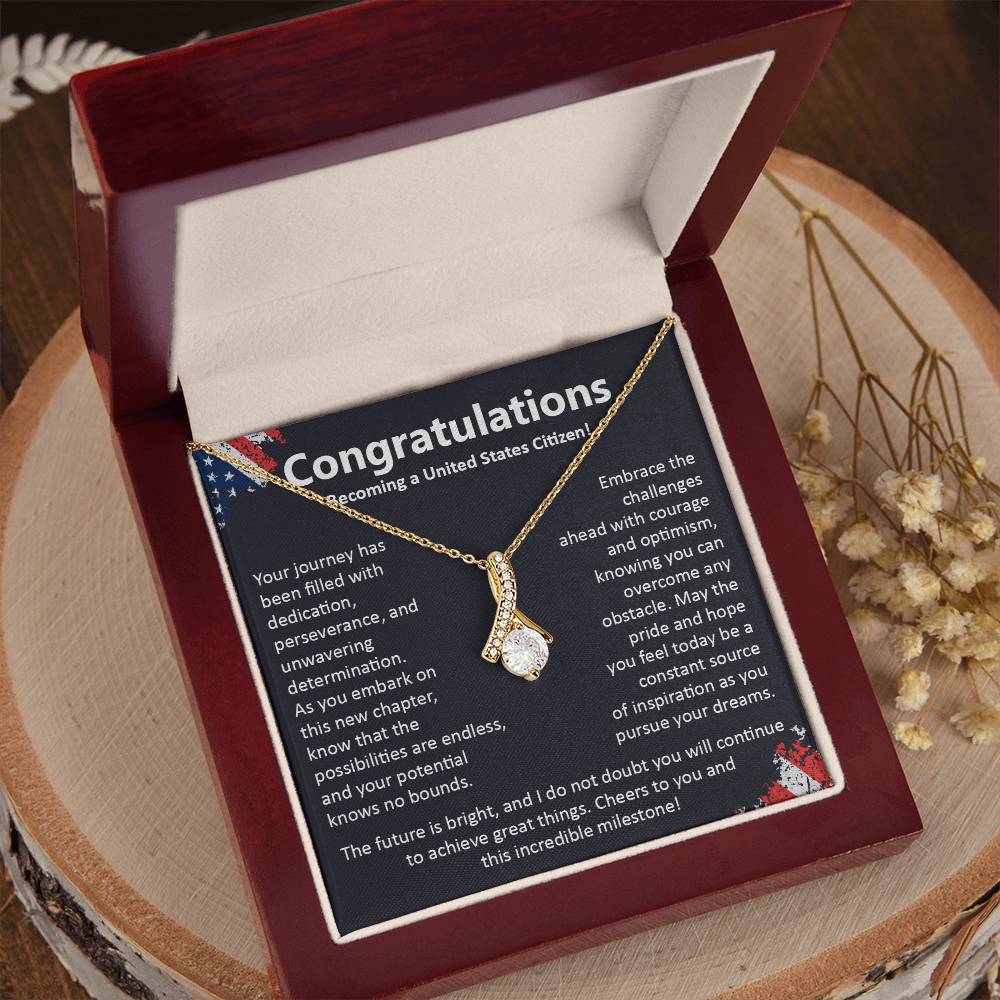 Congratulations On Becoming A United States Citizen Congratulations On Citizenship Proud New Citizen Gift Celebratory Jewelry For New Citizens Supportive Gift For New Citizens Life Journey Jewelry Personalized Gift For Citizens Hope And Pride Jewelry