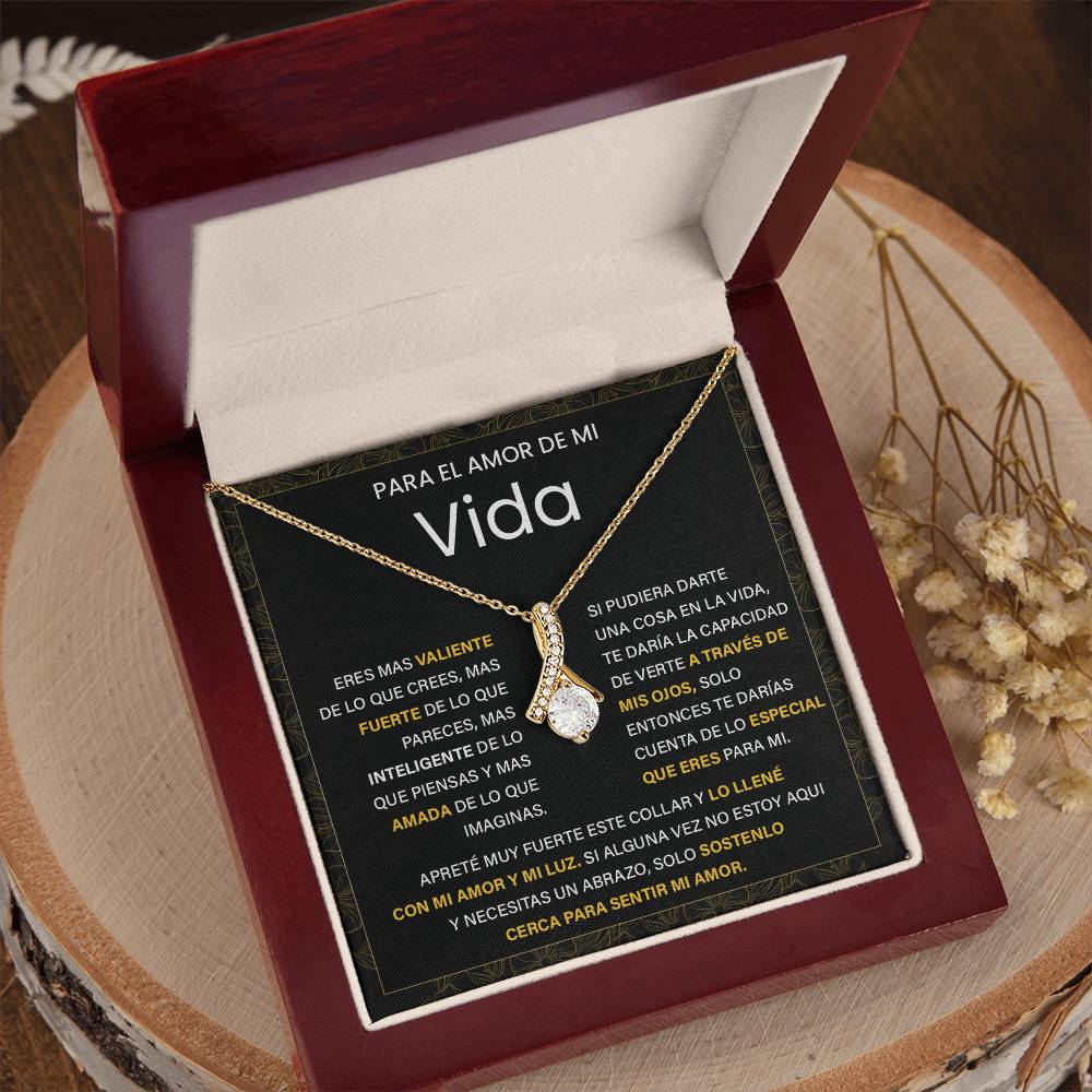 Para el Amor de Mi Vida. Eres mas valiente De lo que pareces, Necklace Gift For Her.