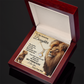 Lion Necklace for Daughter from Dad My Princess Card