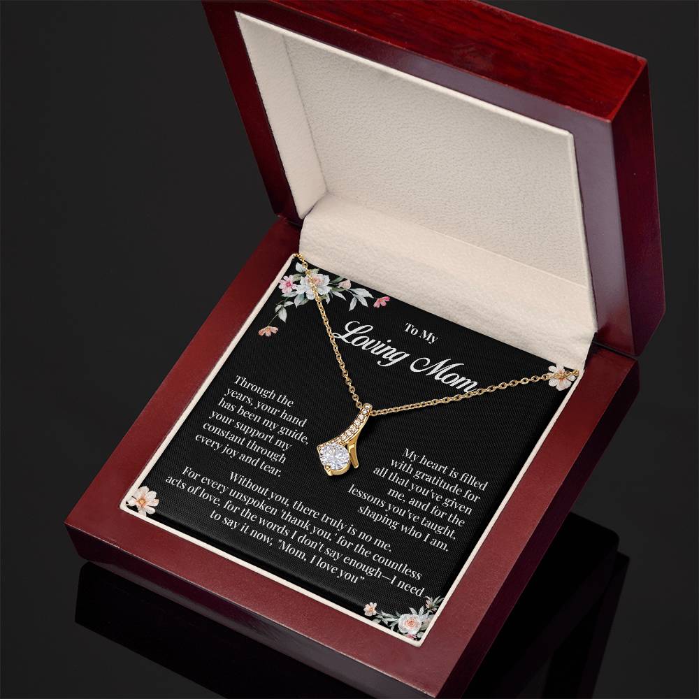 Loving Mom Necklace Gift from Daughter or Son