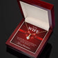 Christmas Gift for Wife Elegant Necklace with Message Card