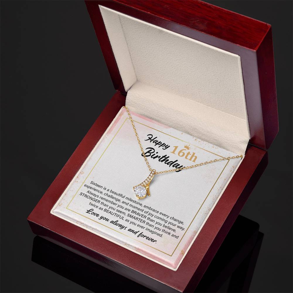 16th Birthday Necklace For Girls, Happy Sweet Sixteen