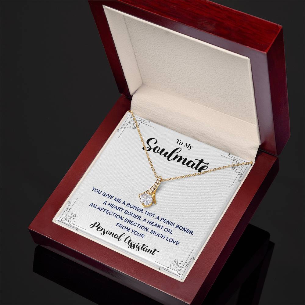 Funny Soulmate Necklace Gift from Personal Assistant