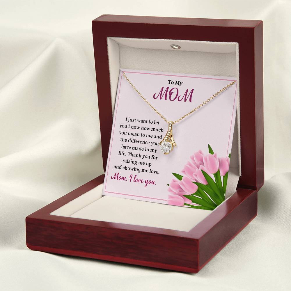 Gift for Mom from Daughter – Necklace with Message Card