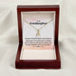 To My Granddaughter Necklace Gift From Grandparents With Message Card