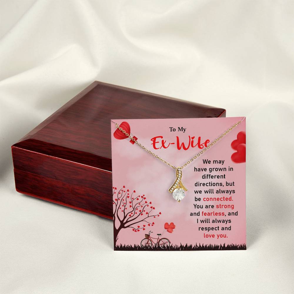 Ex-Wife Necklace Gift – Love & Respect Message Card