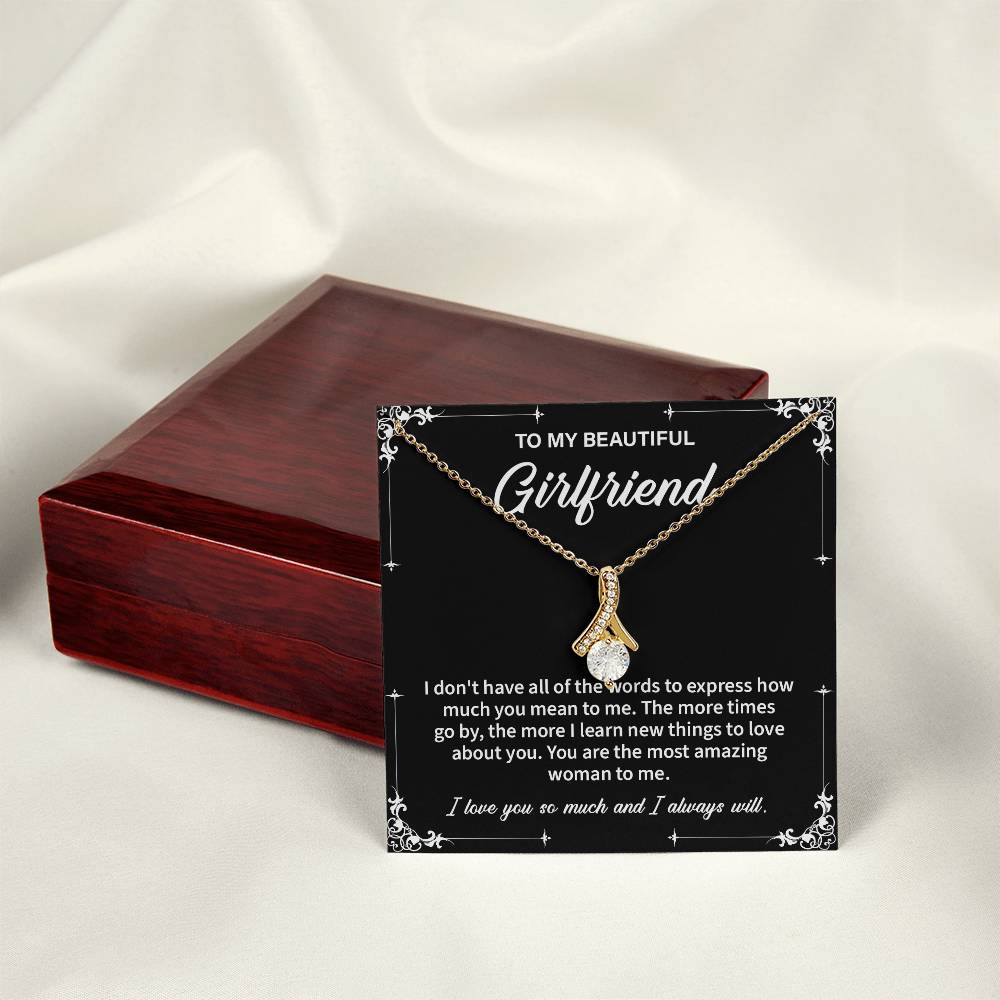 Necklace Gift for Girlfriend – Message Card & Box