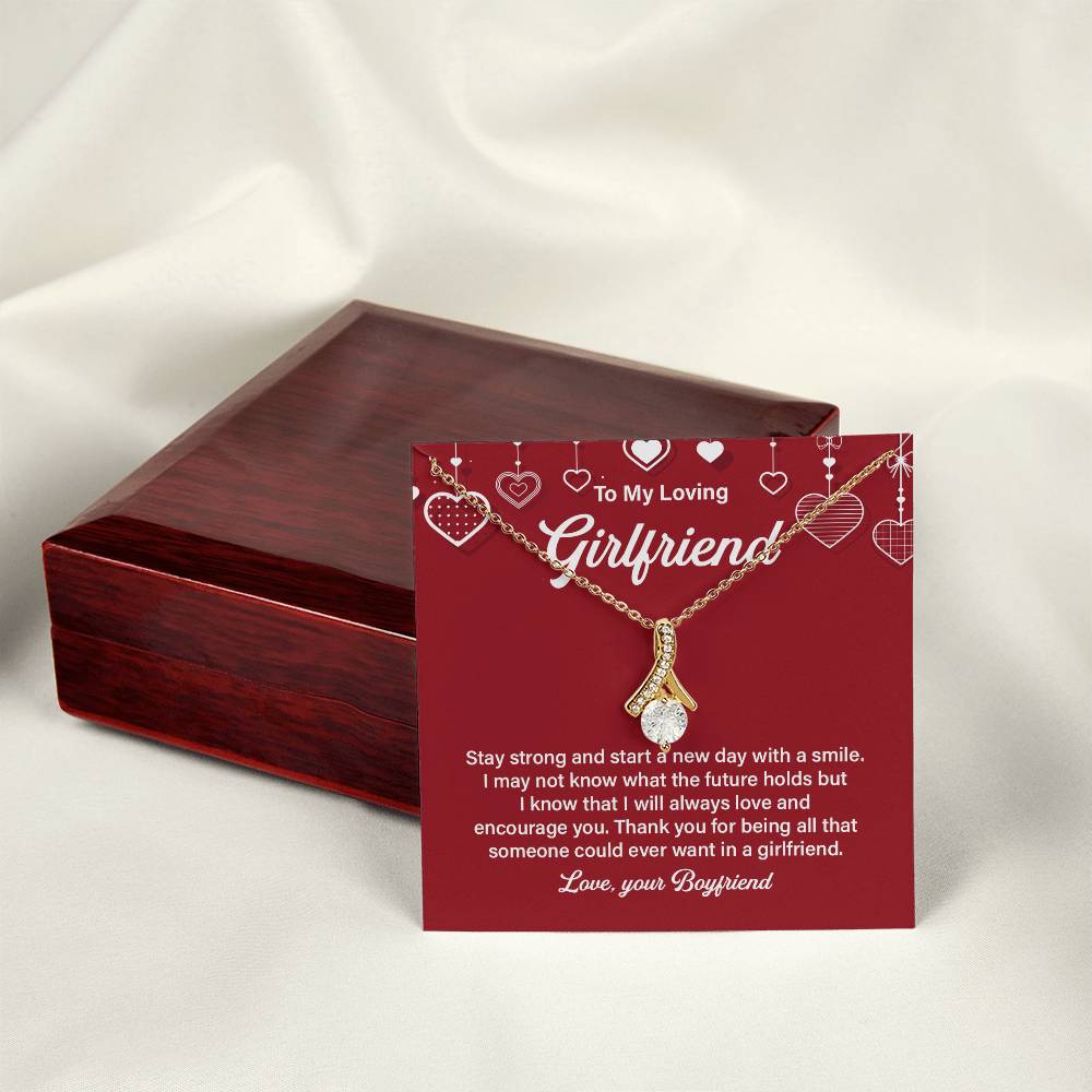 Loving Girlfriend Necklace – Gift for Her with Message Card