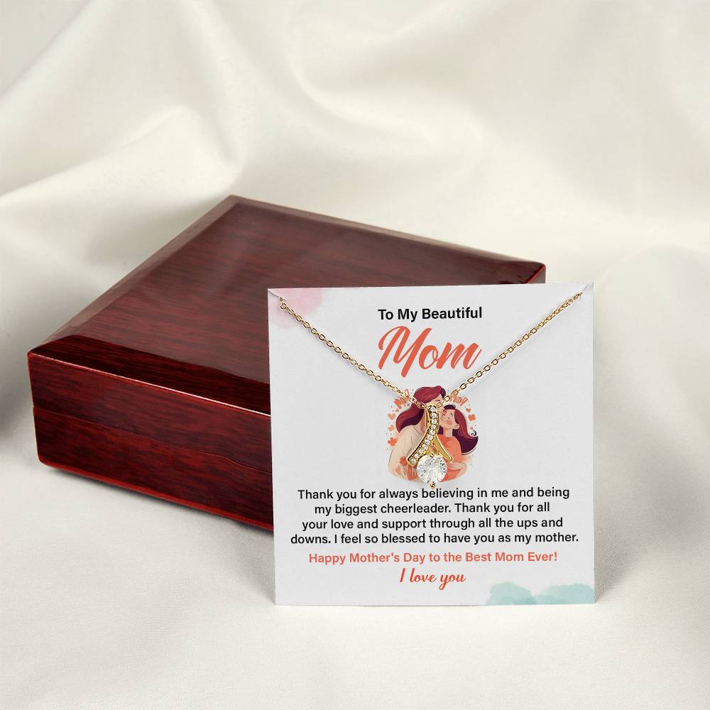 Mother’s Day Necklace Gift for Mom with Gift Box