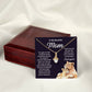 Mom Necklace Gift from Child – I Love You Message Card
