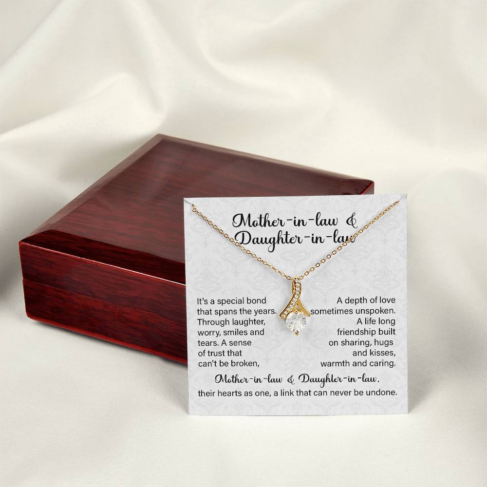 Mother-in-Law to Daughter-in-Law Necklace Gift
