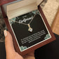 To My Girlfriend Necklace – Jewelry Gift with Message Card