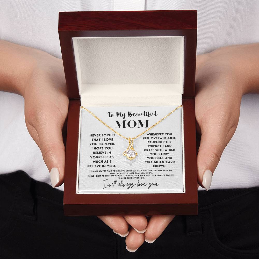 Beautiful Mom Necklace Gift from Daughter or Son