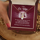 Ex-Wife Necklace Gift – Elegant Jewelry with Message Card