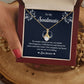 Soulmate Necklace Gift for Her with Message Card