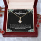 To My Girlfriend Necklace – Jewelry Gift with Message Card