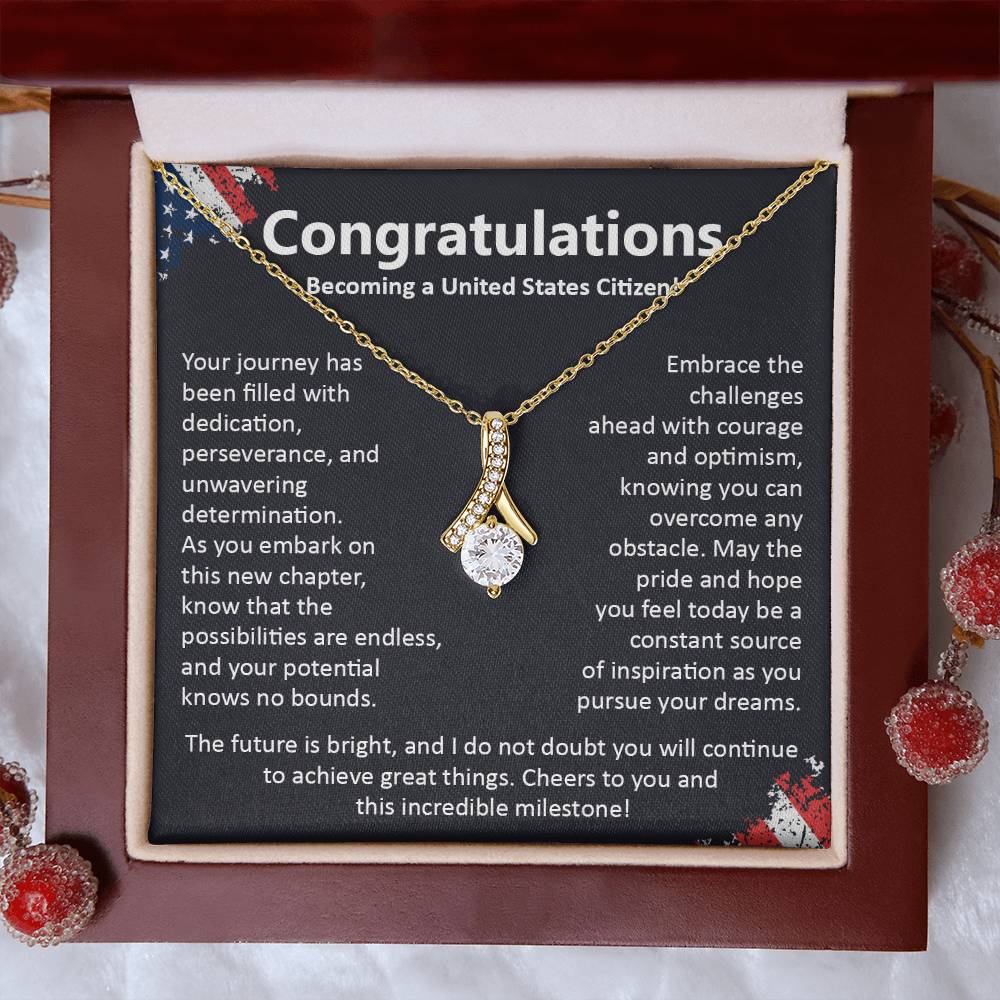 Congratulations On Becoming A United States Citizen Congratulations On Citizenship Proud New Citizen Gift Celebratory Jewelry For New Citizens Supportive Gift For New Citizens Life Journey Jewelry Personalized Gift For Citizens Hope And Pride Jewelry