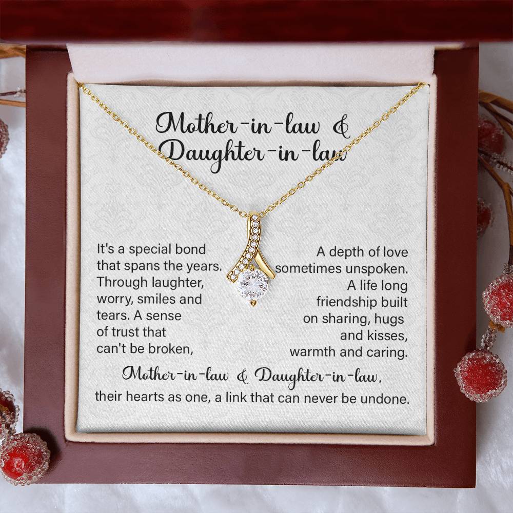 Mother-in-Law to Daughter-in-Law Necklace Gift