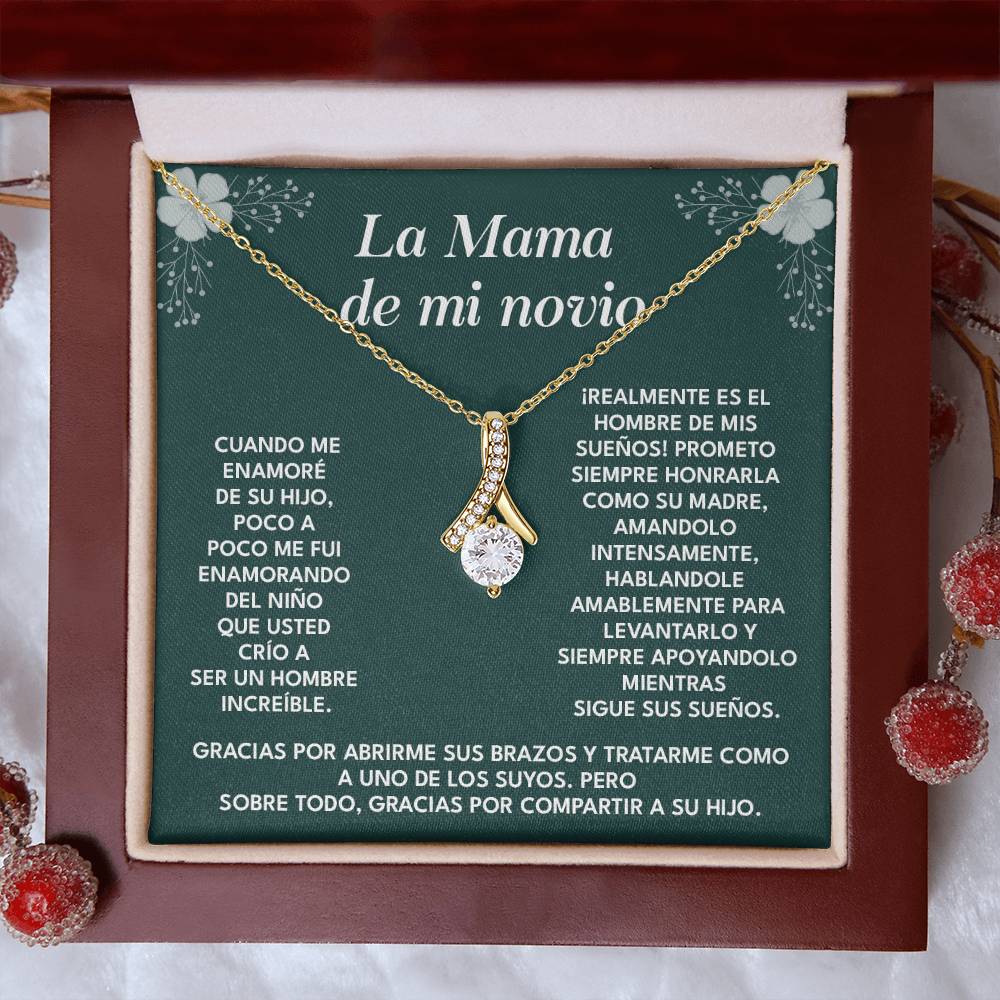 Collar Para La Mamá De Mi Novio Regalo De Agradecimiento Para Suegra Mensaje Emotivo Para La Madre De Mi Novio Agradecimiento Por Criar Al Hombre De Mis Sueños Collar Con Dedicatoria Para Suegra Regalo De Amor Y Gratitud Collar Para La Madre Del Hombre