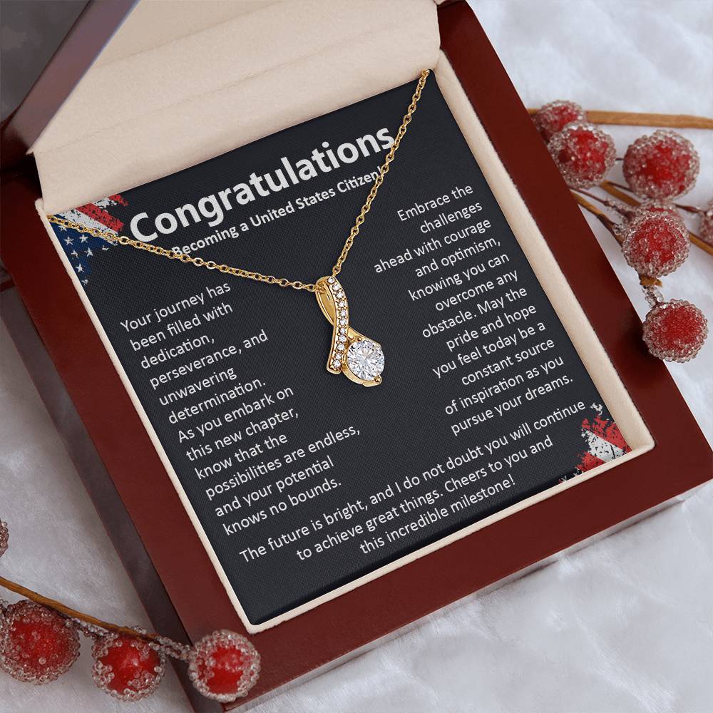 Congratulations On Becoming A United States Citizen Congratulations On Citizenship Proud New Citizen Gift Celebratory Jewelry For New Citizens Supportive Gift For New Citizens Life Journey Jewelry Personalized Gift For Citizens Hope And Pride Jewelry