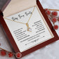 Baby Bump Beauty Necklace – Gift for Pregnant Woman with Message Card