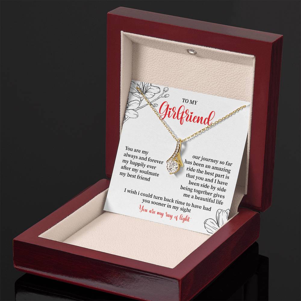 To My Girlfriend - Jewelry Gift with Message Card