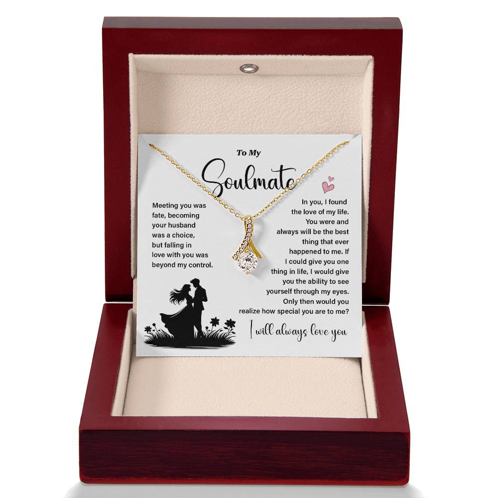 Soulmate Necklace Gift for Wife – Love Message Box