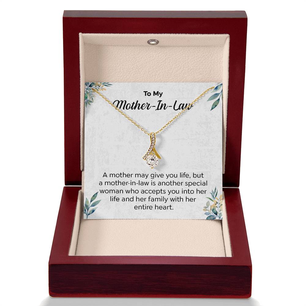 Gift for Mother-in-Law Necklace with Message Card