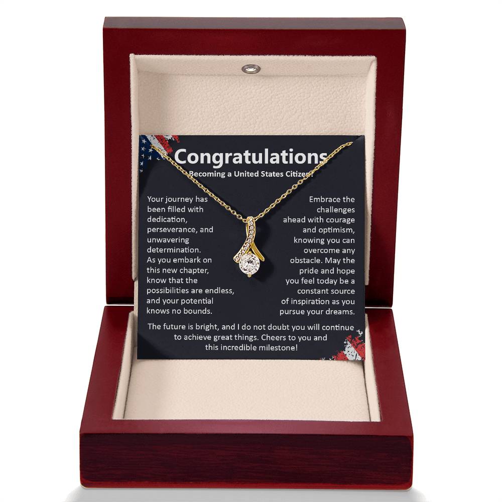 Congratulations On Becoming A United States Citizen Congratulations On Citizenship Proud New Citizen Gift Celebratory Jewelry For New Citizens Supportive Gift For New Citizens Life Journey Jewelry Personalized Gift For Citizens Hope And Pride Jewelry