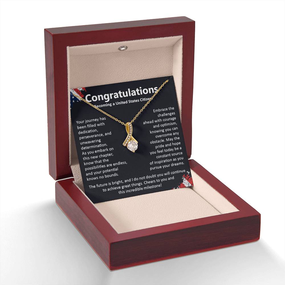 Congratulations On Becoming A United States Citizen Congratulations On Citizenship Proud New Citizen Gift Celebratory Jewelry For New Citizens Supportive Gift For New Citizens Life Journey Jewelry Personalized Gift For Citizens Hope And Pride Jewelry