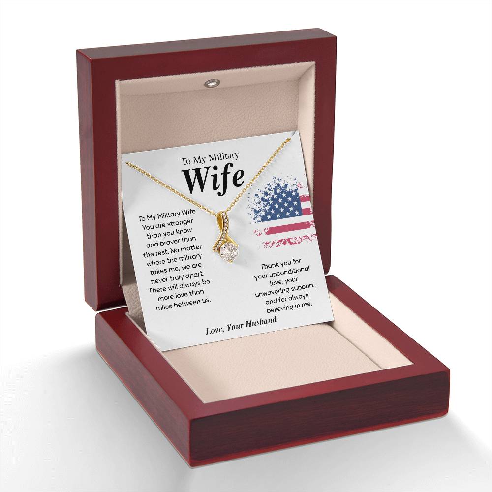 Military Wife Appreciation Gift with Message Card