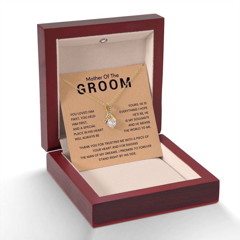 Necklace for Groom’s Mom with Love Message