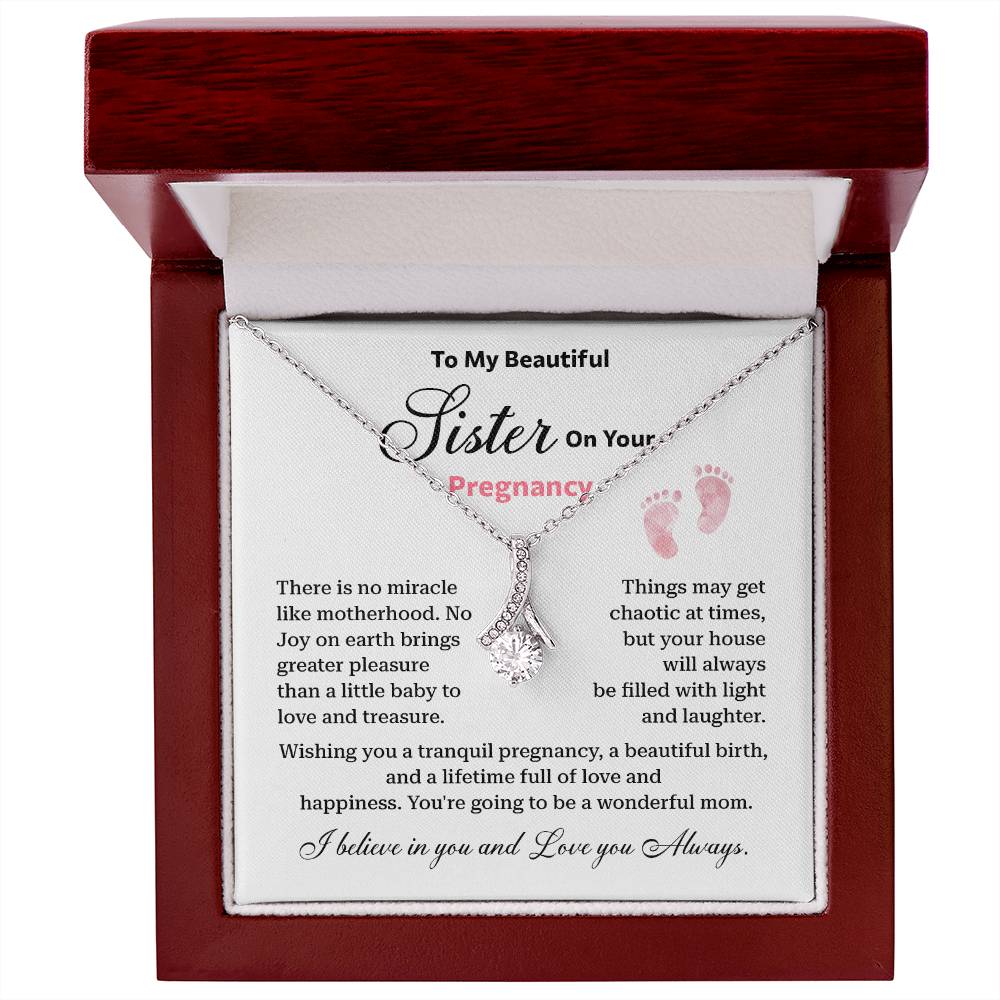 Pregnancy Necklace for Sister – Gift from Sibling