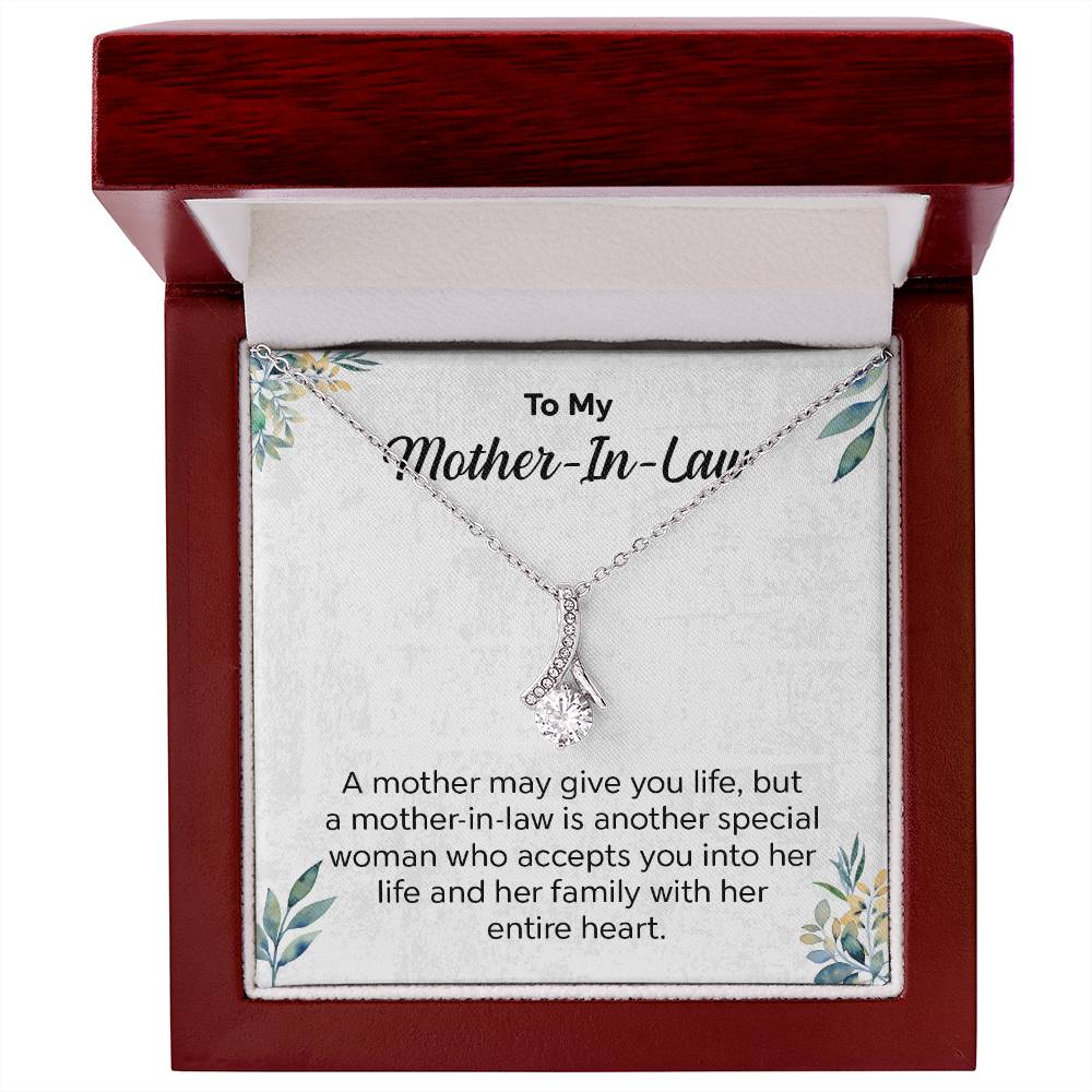 Gift for Mother-in-Law Necklace with Message Card