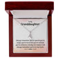 To My Granddaughter Necklace Gift From Grandparents With Message Card