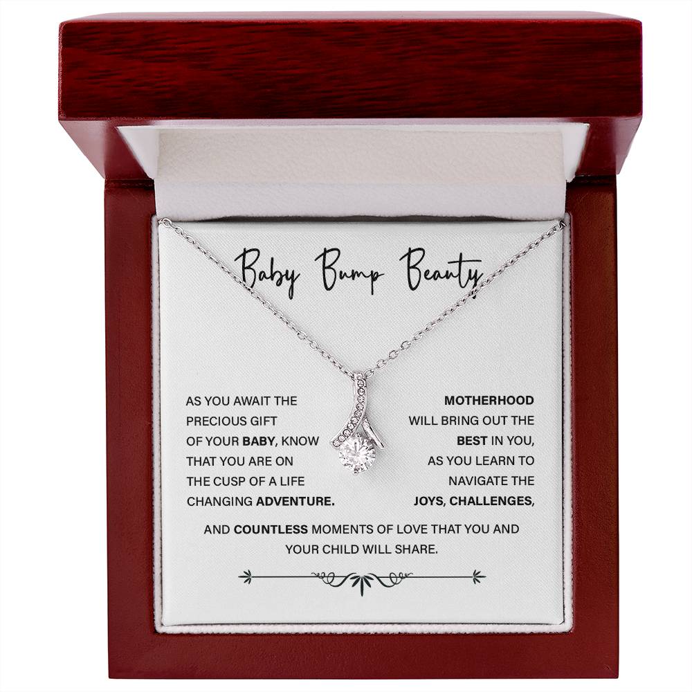 Baby Bump Beauty, Inspirational Gift Necklace For Pregnant Mothers Jewelry For Mom-to-be, Celebrating Motherhood Sentimental Pregnancy Necklace Necklace For Mother’s Pregnancy Journey Sentimental Necklace Gift Pregnancy Adventure Necklace Gift