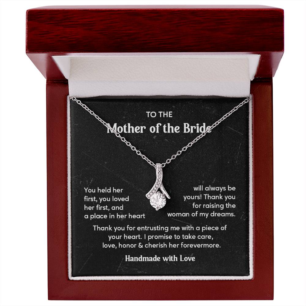 To The Mother Of The Bride Elegant Jewelry For Family Connection Thoughtful Necklace Loving Pendant With Message Elegant Pendant For A Mother’s Love Thank You Pendant Beautiful Necklace For A Special Connection Heartfelt Necklace For Her