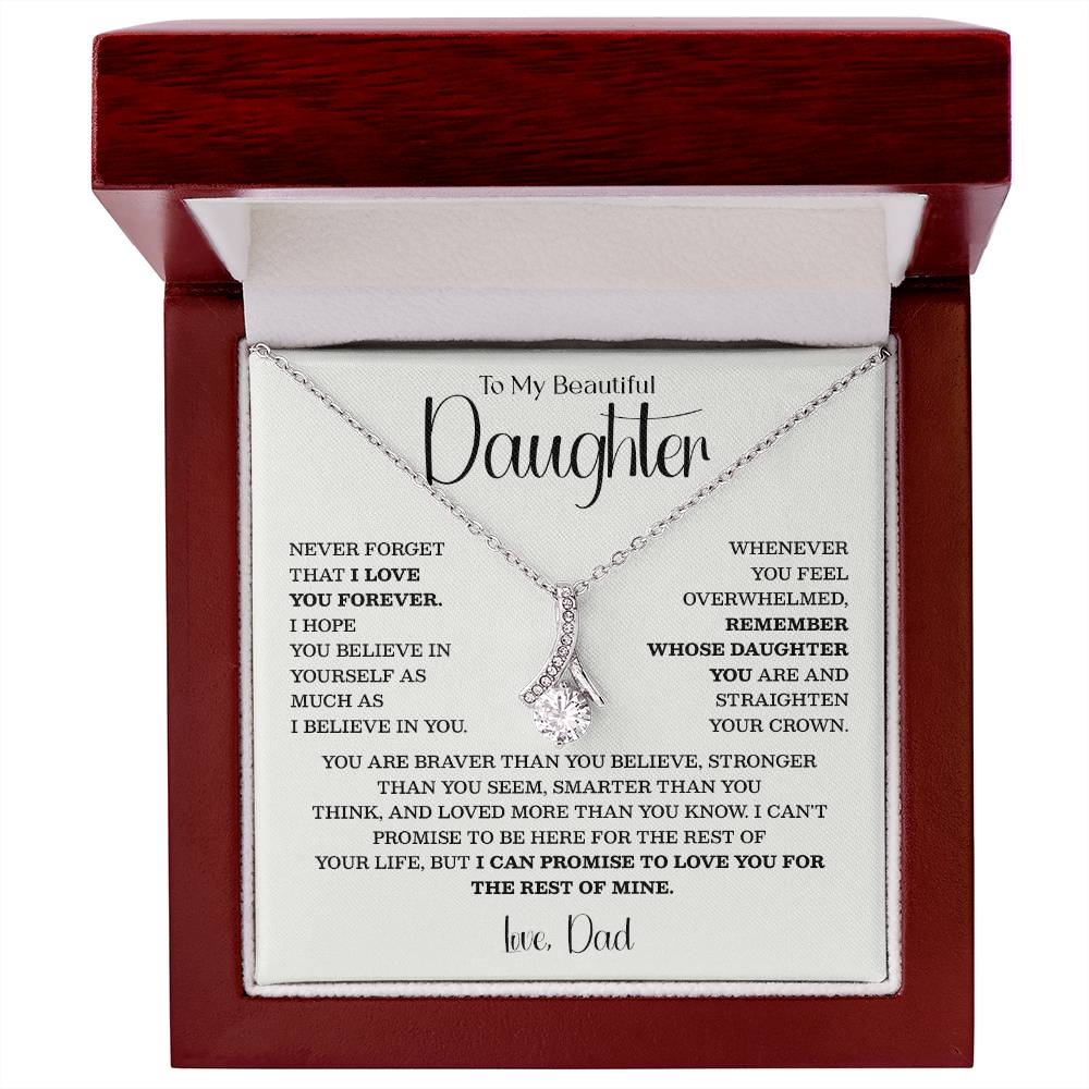 Teardrop Necklace for Daughter from Dad – Inspirational Gift