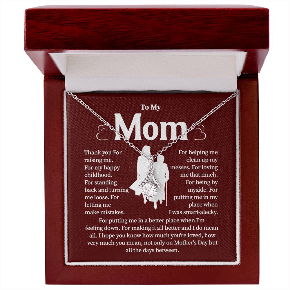 Gift for Mom from Daughter – Necklace with Gift Box