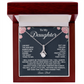 Daughter Necklace from Dad Forever Loved Always