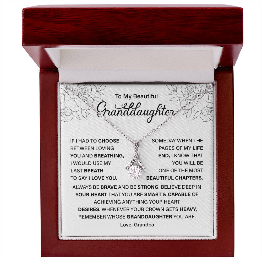 Granddaughter Gift from Grandpa – Empowering Message Card