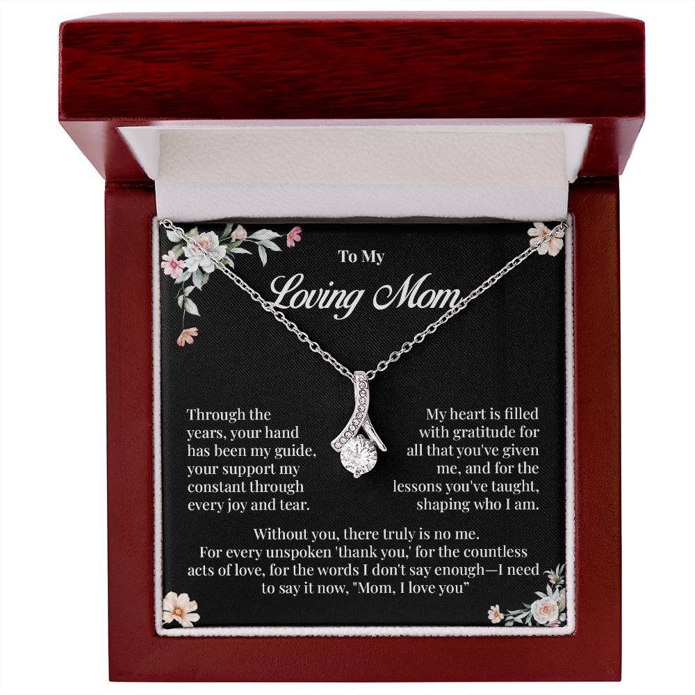 Loving Mom Necklace Gift from Daughter or Son