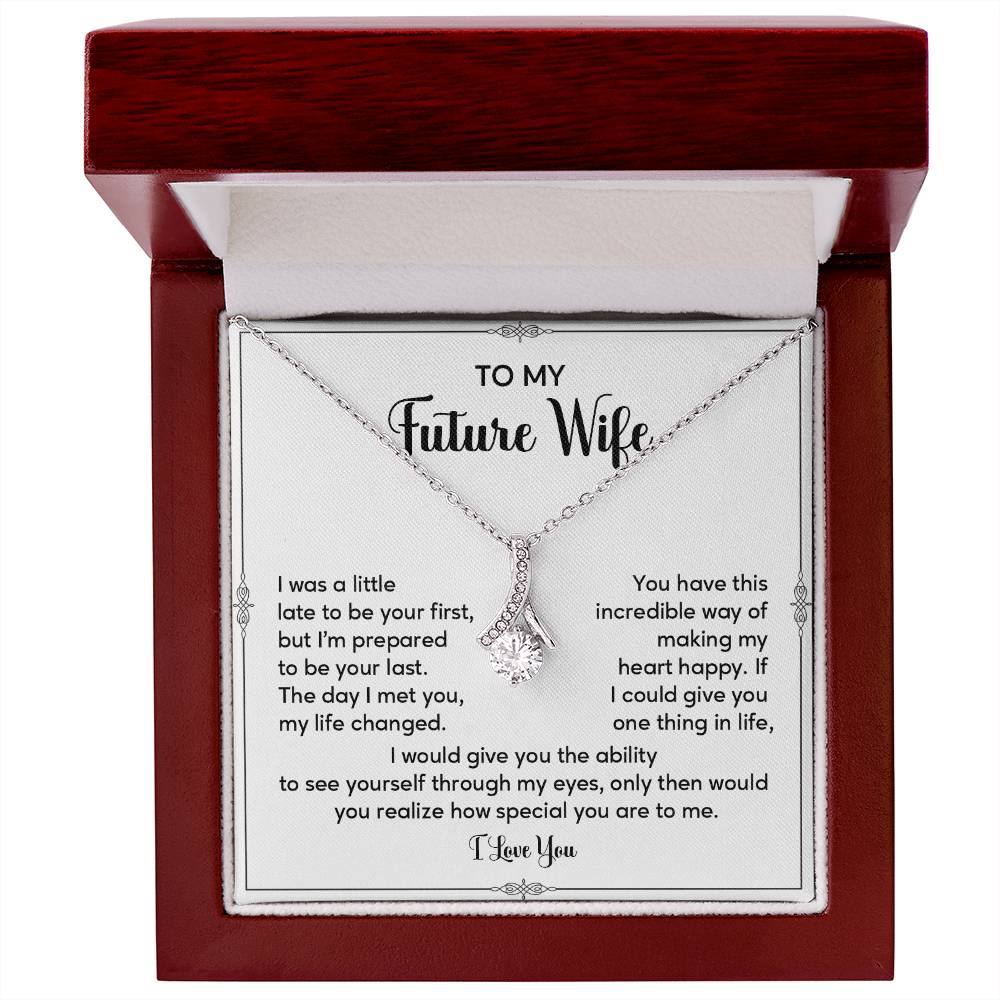 Future Wife Necklace Gift with Sentimental Message Card
