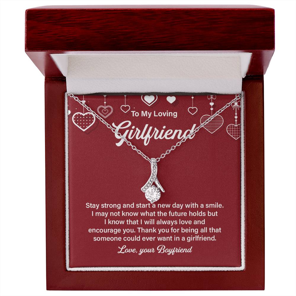 Loving Girlfriend Necklace – Gift for Her with Message Card