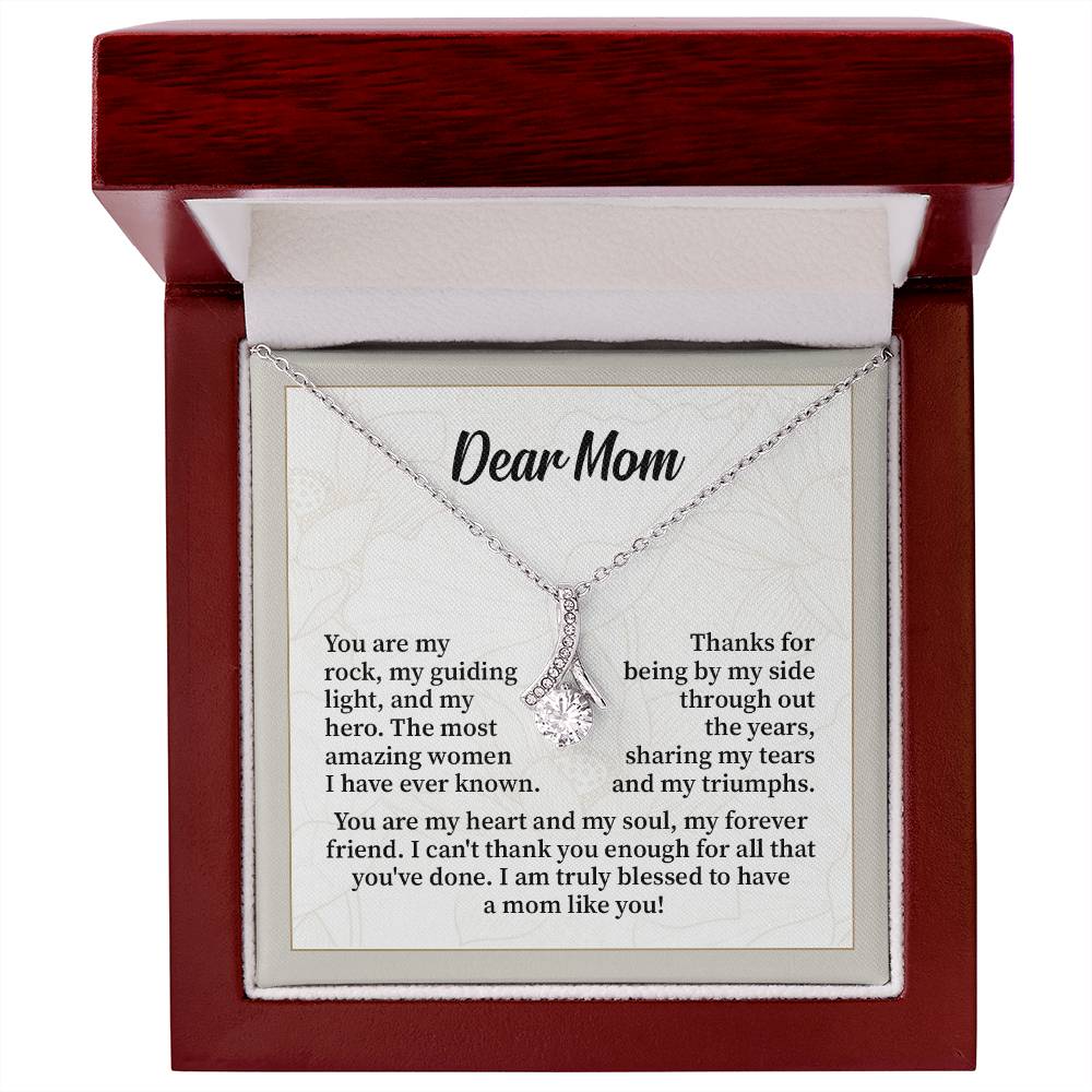 Dear Mom Thank You Necklace Necklace For My Forever Friend Heart And Soul Necklace Necklace Celebrating Our Bond My Amazing Mom Gift Love And Appreciation Gift Necklace Of Endless Devotion