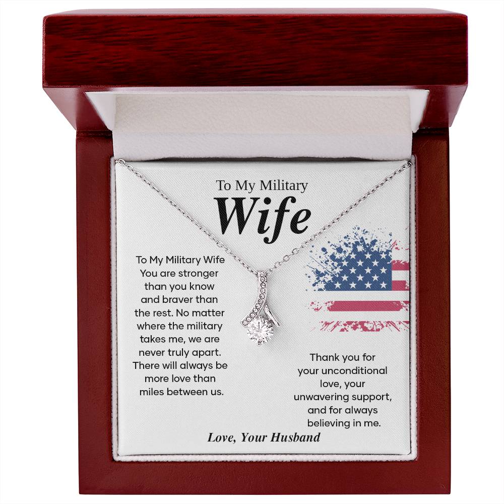 Military Wife Appreciation Gift with Message Card