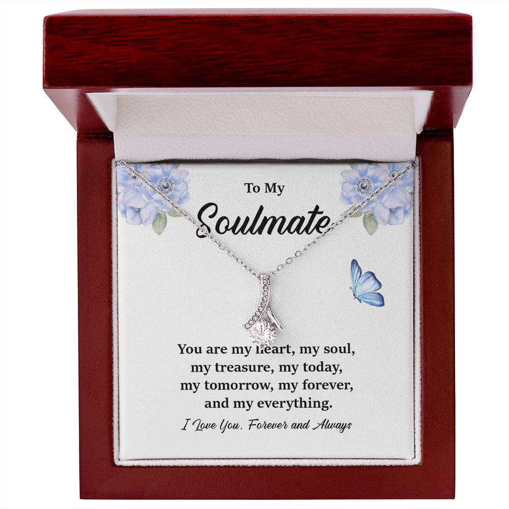 Soulmate Pendant Necklace Gift for Her – Gift Box