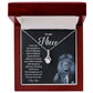To My Niece Necklace Gift With Meaningful Message Card